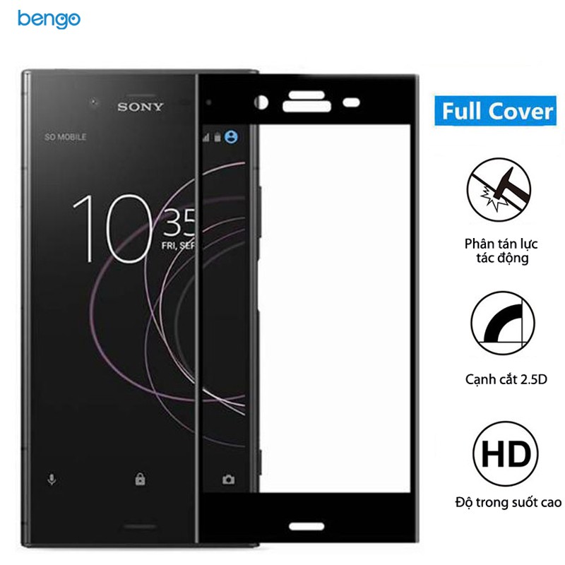 Dán cường lực Sony Xperia XZ1 4D Full màn hình