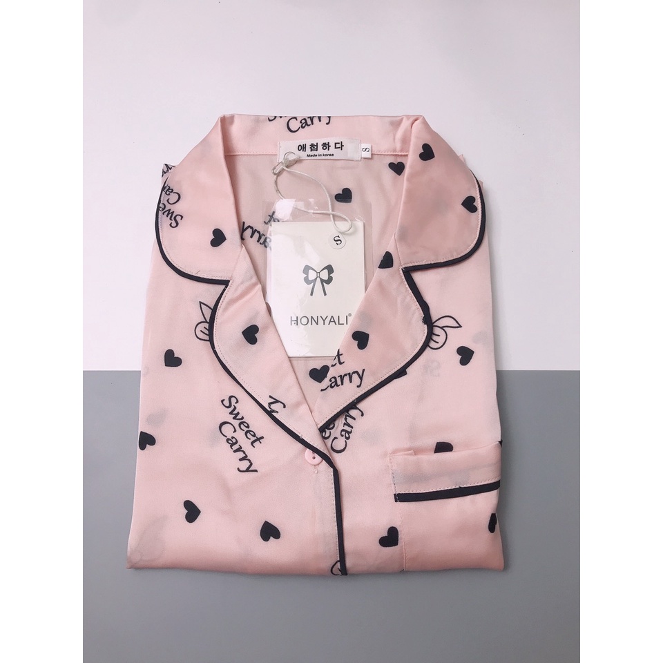 Bộ đồ ngủ lụa đùi mặc nhà cộc tay Homieyl cao cấp, bộ đồ ngủ pijama pizama pyjama chất vải lụa mềm mại thoáng mát | BigBuy360 - bigbuy360.vn