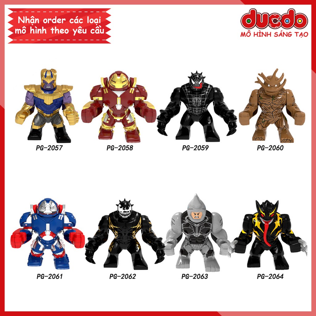 Bigfig THANOS và Iron Man End game - Đồ chơi Lắp ghép Xếp hình Mini Minifigures Big Fig Iron Man Endgame PG8241 POGO