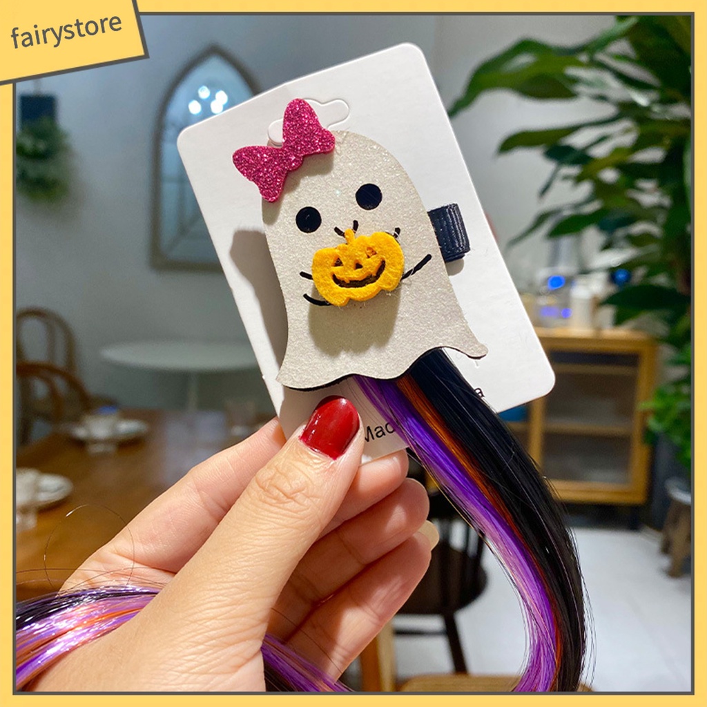 Kẹp Tóc Họa Tiết Halloween Nhiều Màu Sắc Độc Đáo Cho Bé