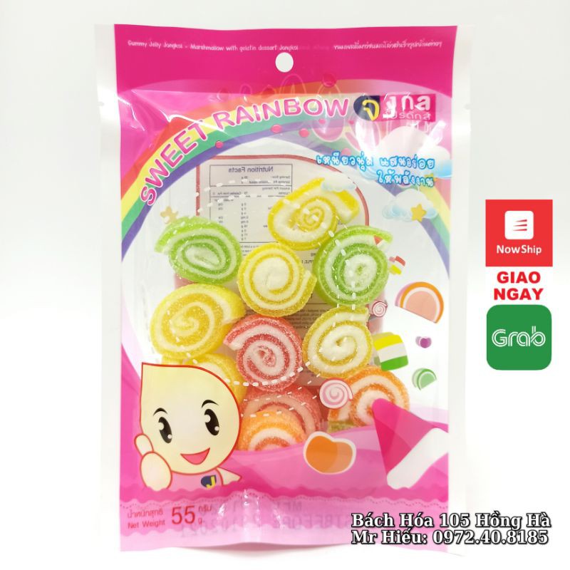 [T10/2021] Kẹo dẻo Jelly Thái Lan gói 55g