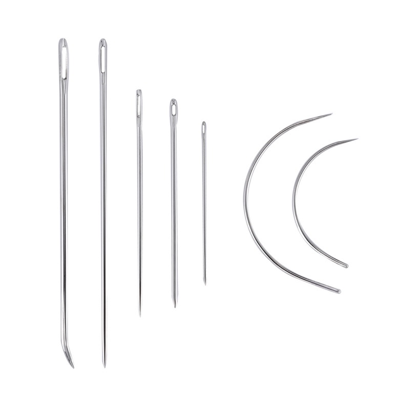 VỈ KIM KHÂU TO 7 MÓN, KIM KHÂU CONG