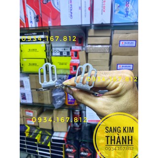Hai Pad INOX 304 Dày 1.5ly Lắp Đèn Led Bi Cầu Mini Chân Phuột Xe Winner, Exciter
