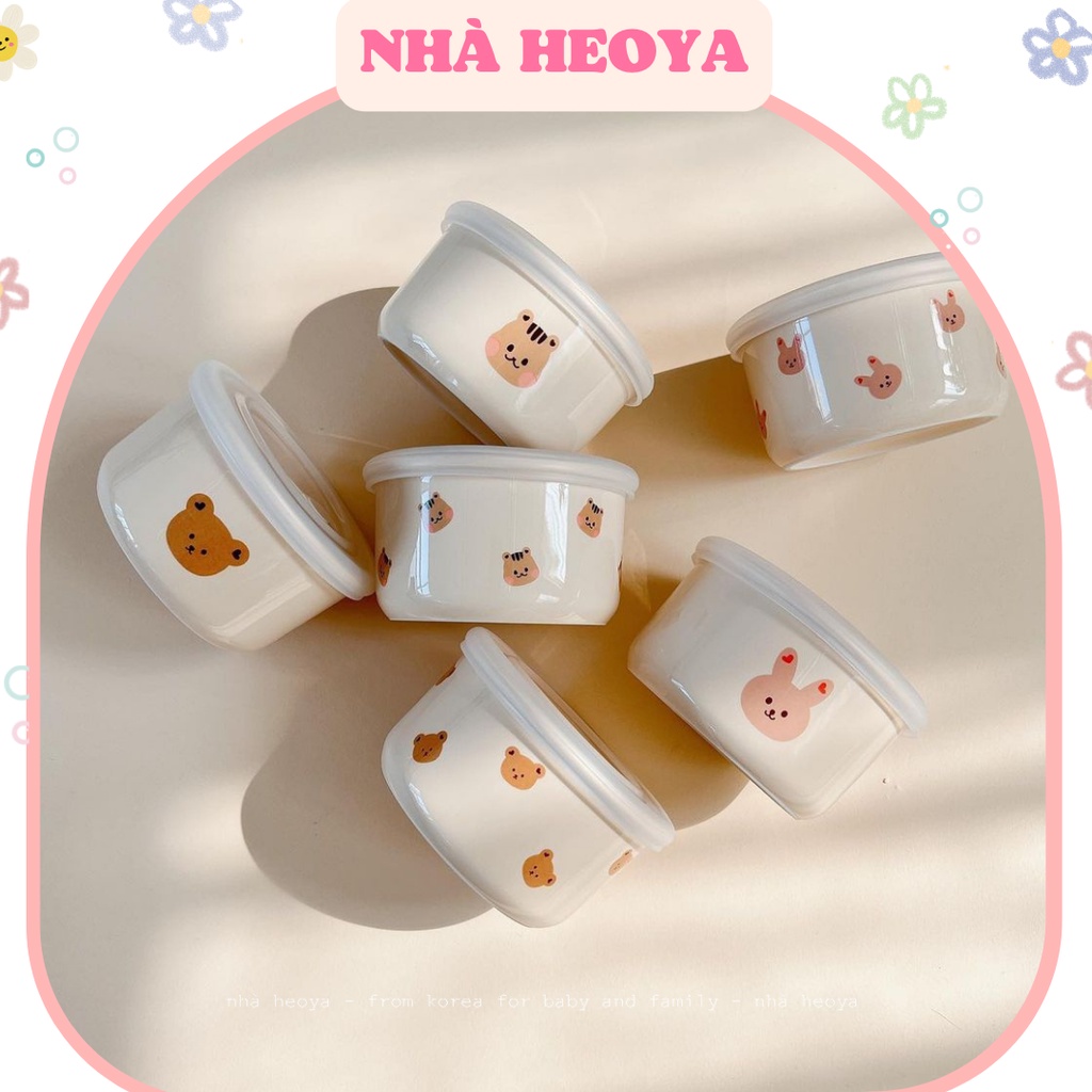 HŨ SỨ TRỮ ĂN DẶM DOTTODOT HÀN QUỐC