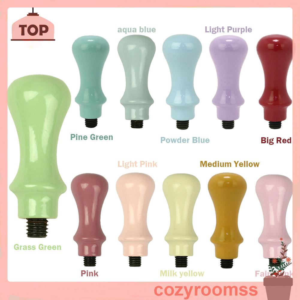 Tay cầm con dấu đóng sáp niêm phong bằng gỗ phong cách retro độc đáo tiện lợi
