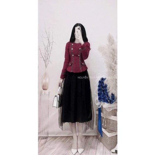 sét áo dạ cv lưới