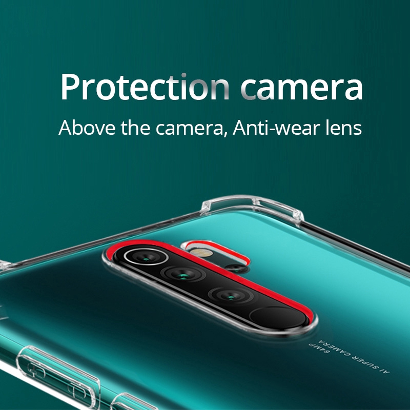 Case Shockproof Cover For Redmi Note 9 Pro 9A 9C 8 7 6 5 K20 Pro 7A Go Silicone Case TPU Transparent Soft Cover