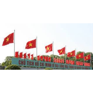 1 lá cờ Tổ Quốc hoặc Đảng 140x210cm