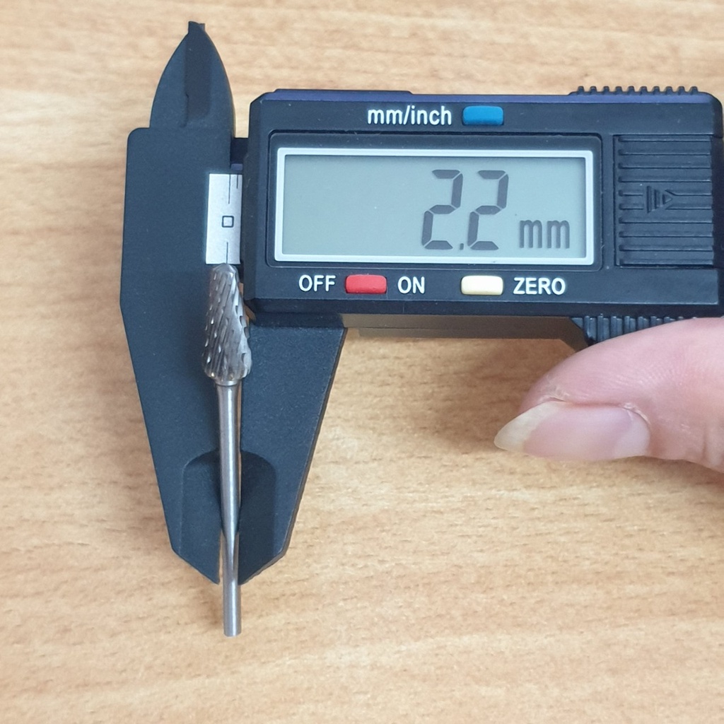 Mũi mài khắc hợp kim cán trụ 2mm đầu mài khắc 6mm