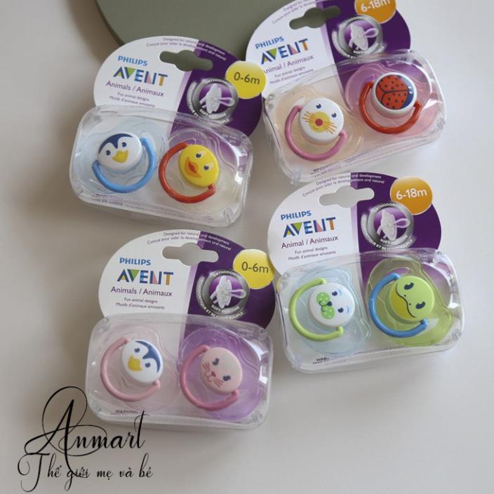 Ti Giả Avent / Ti Giả Chỉnh Nha Philips Avent Chính Hãng Cho Bé , Có Nắp Đậy