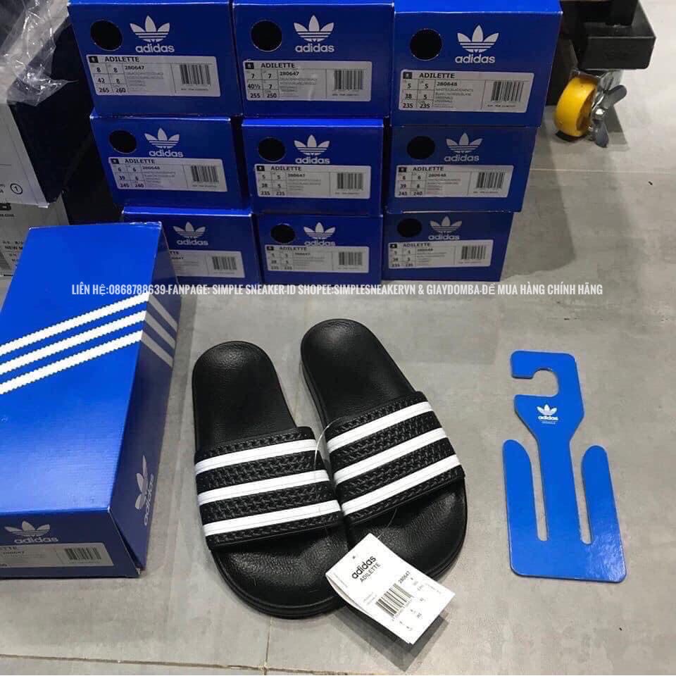 Dép Adidas Adilette🔴FREESHIP🔴Adidas Adilette Slides Chính Hãng Made In Italy - Dép Quai Ngang Nam Nữ Chuẩn Auth [280647]