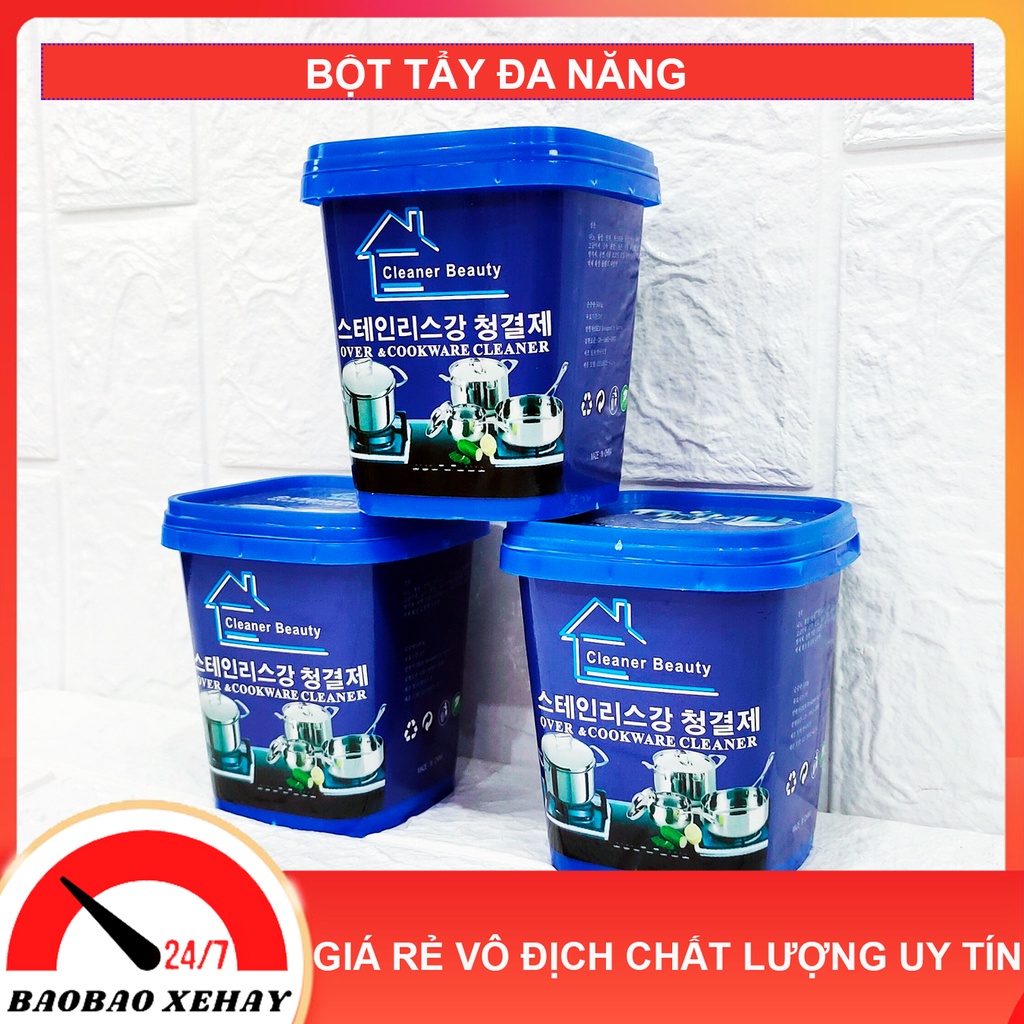 [COMBO 2 HỘP CỰC SỐC]Vệ Sinh Nhà Bếp, Nhà Vệ Sinh, Gạch Men, Đồ Gia Dụng - Tẩy Trắng Xoong, Nồi, Vòi Rửa