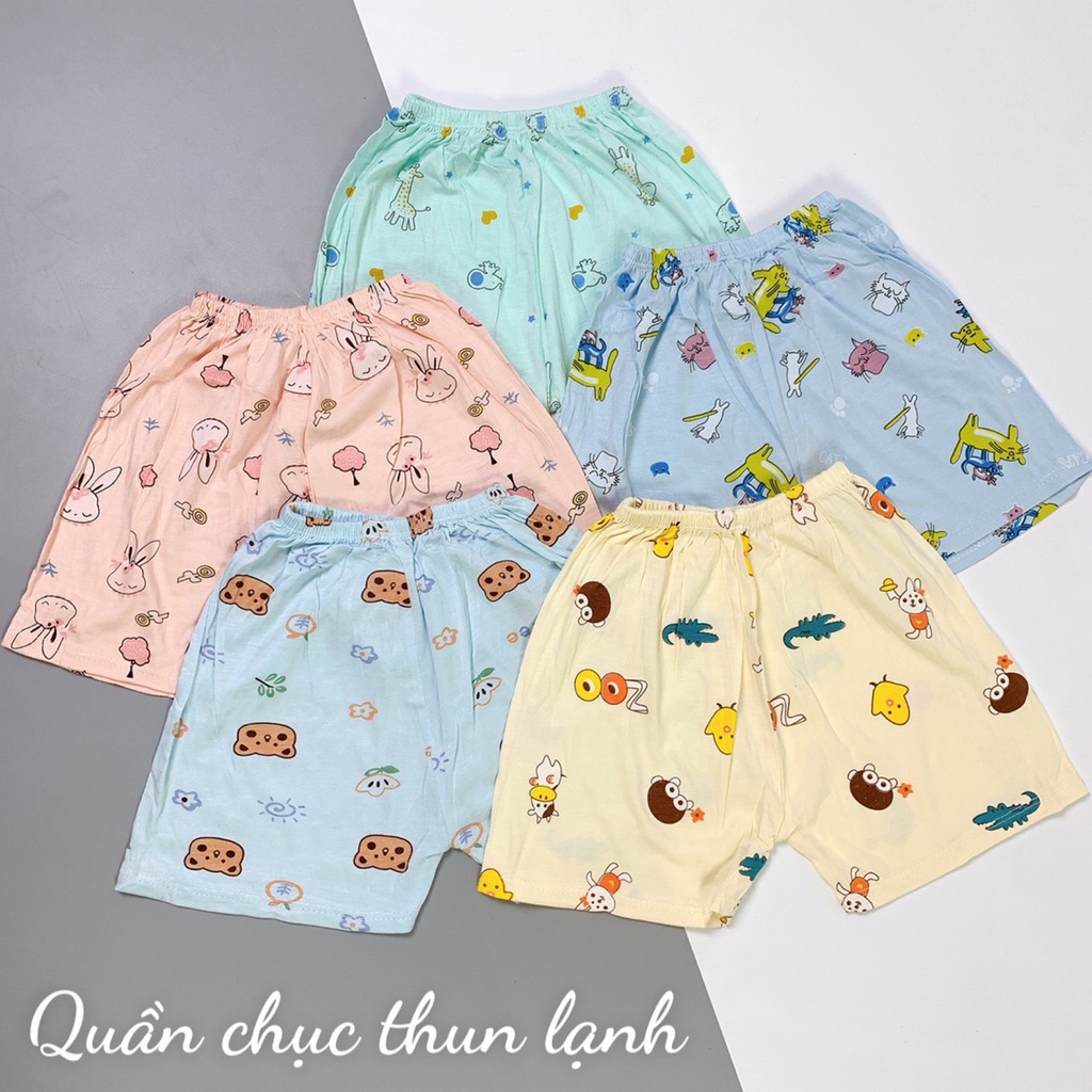 Quần đùi thun lạnh cho bé trai từ 6-15kg [LOẠI 1], quần chục cho bé trai, bé gái