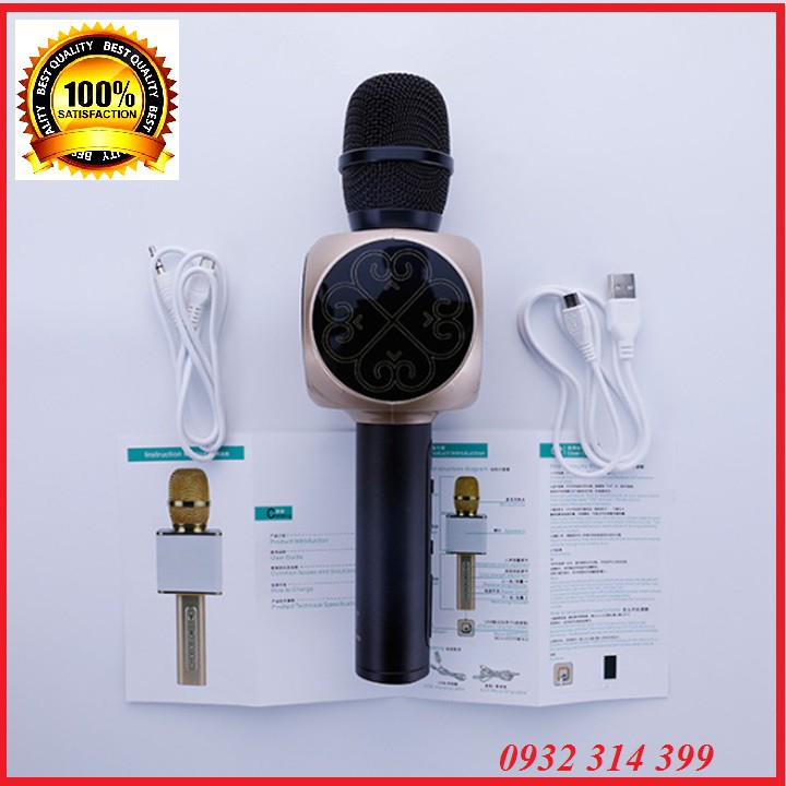 MICRO KARAOKE - MIC KHÔNG DÂY KARAOKE ĐA NĂNG KIÊM LOA BLUETOOTH ÂM THANH SIÊU BASS MIC BẮT GIỌNG CHỈNH