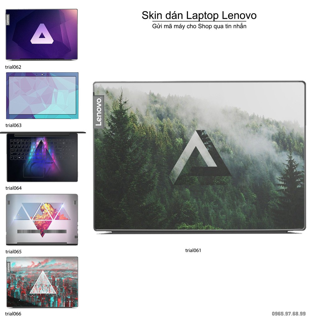 Skin dán Laptop Lenovo in hình Đa giác nhiều mẫu 11 (inbox mã máy cho Shop)