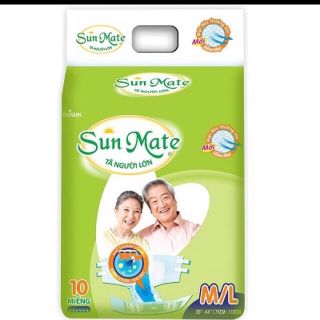 Bỉm dán người lớn Sunmate size M/L 10 miếng