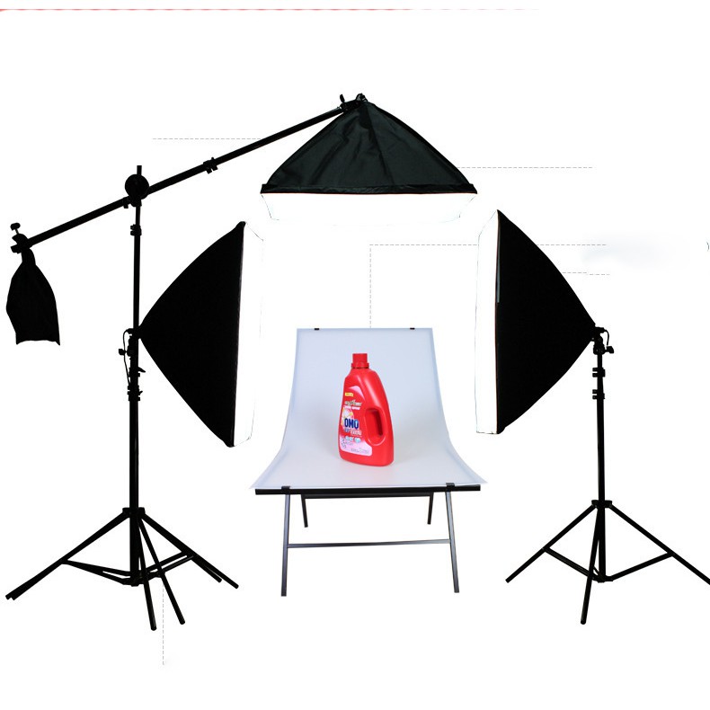 Đèn Chụp Ảnh Sản Phẩm, Bộ Đèn Studio, quay phim, Livestream chuyên nghiệp, chân đèn cao 2m kèm Softbox 50x70cm
