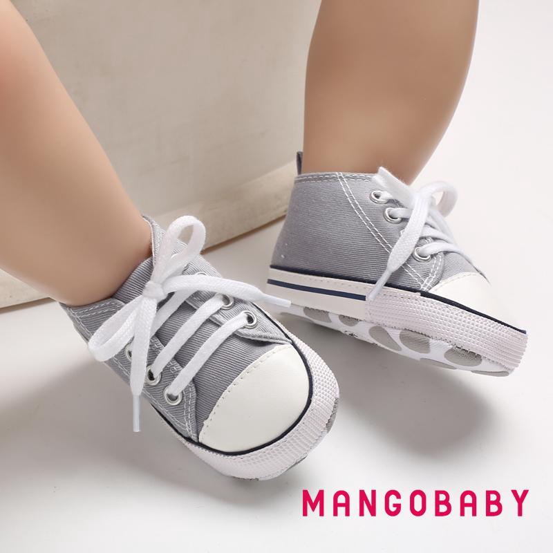 Giày Sneaker Vải Canvas Cho Bé Mới Tập Đi