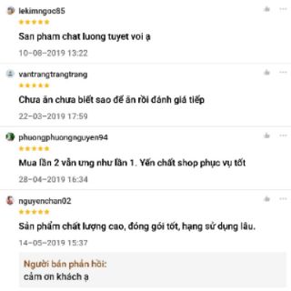 Combo 10 túi yến nguyên chất