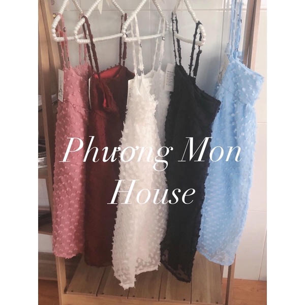 Đầm 2 dây cục bông babydoll siêu cưng