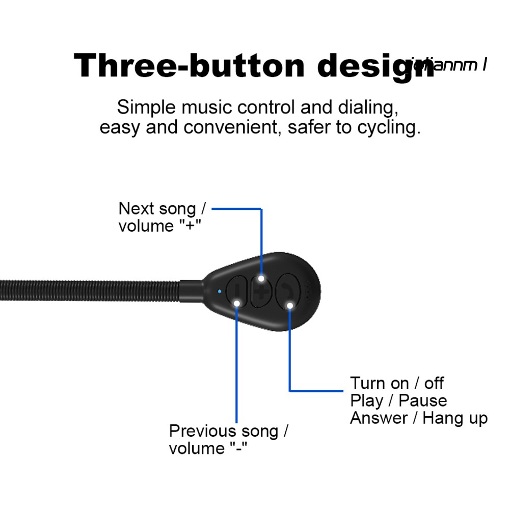 Tai Nghe Bluetooth 5.0 Jm M5h Gắn Mũ Bảo Hiểm