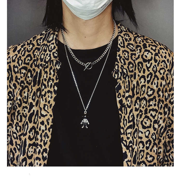 Dây chuyền thép titan họa tiết phi hành gia 1309s