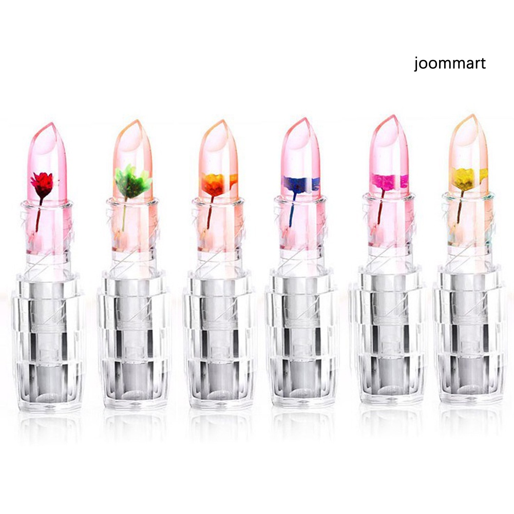 【JM】Flower Jelly Transparent Lipstick Temperature Color Changing Waterproof Lip Balm