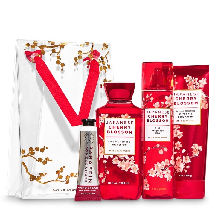 [𝗦𝗔𝗟𝗘]..::✨Mẫu Thử Xịt Thơm Toàn Thân Bath and Body Works Japanese Cherry Blossom 250ml✨::..