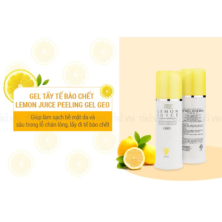 Kem tẩy da chết Geo Lamy tinh chất Chanh Lemon juice