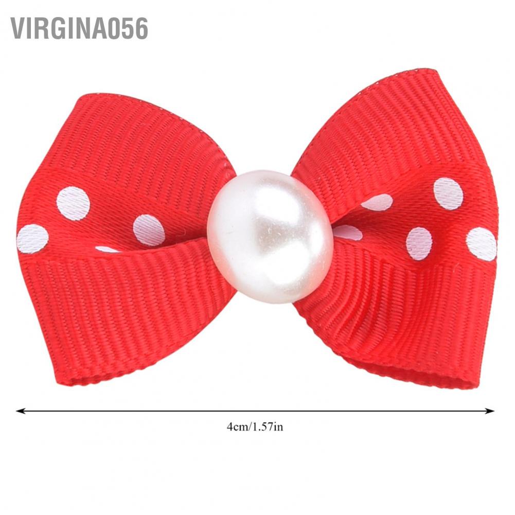 Hàng Hot 20 cái Nơ cài tóc cho chó với dây thun cho thú cưng Cún con Teddy Phụ kiện chải lông Màu sắc ngẫu nhiên Hàng giao ngayVirgina056