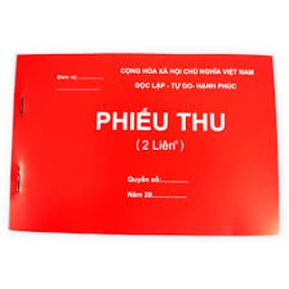 Phiếu thu chi 1 liên/2 liên/3 liên a5 100 tờ