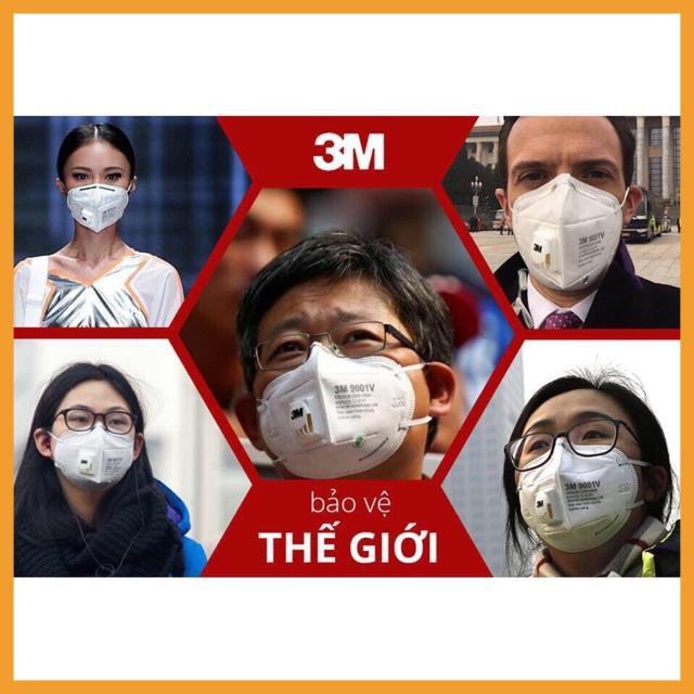 [Xả Kho] COMBO 10 Khẩu trang vải tĩnh điện 3M 9001V, 9002V trắng có van lọc khí | BigBuy360 - bigbuy360.vn