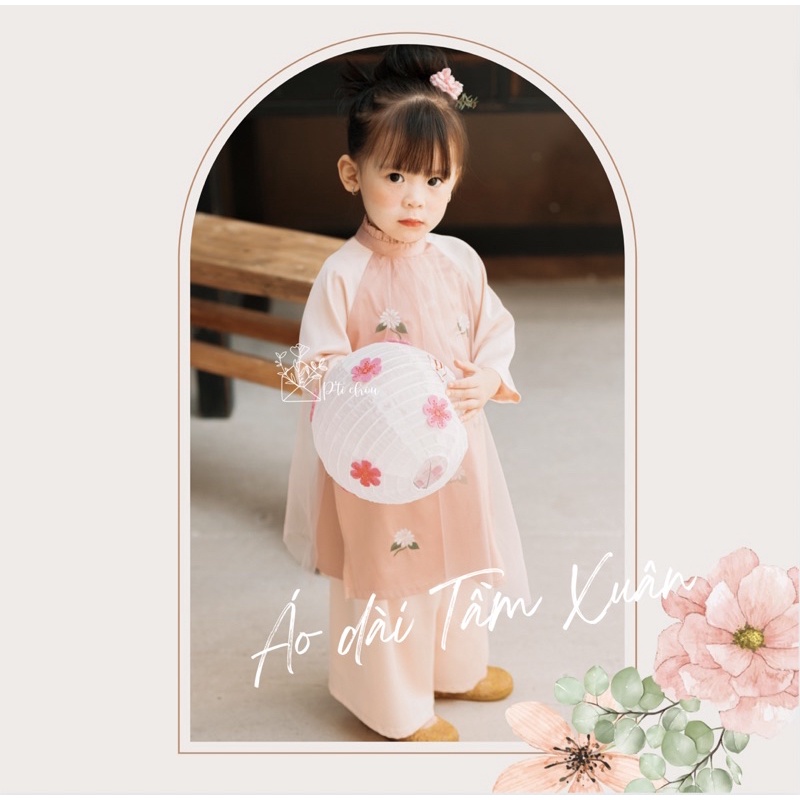 Áo dài Tầm Xuân thiết kế P'ti chou