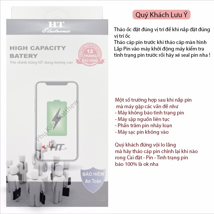 Pin iPhone Dung Lượng Cao Tặng Tovit + Seal Dán, BH 12 tháng Lỗi Đổi Mới, Pin Trâu iPhone 5 5s 6 6s 7 8 Plus X Xr Xs Max