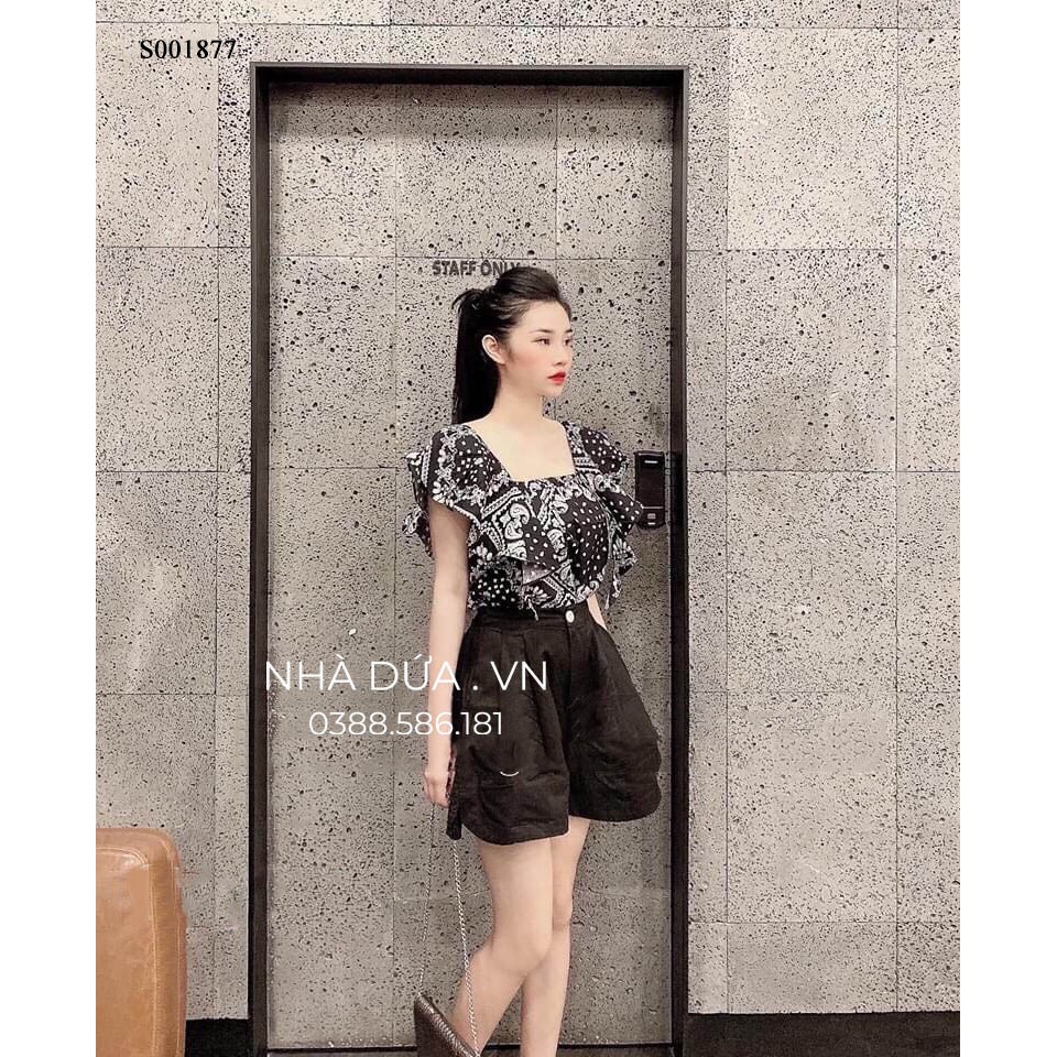 Set áo quần nữ đẹp họa tiết thổ cẩm - set đồ nữ đẹp mặc đi cafe, đi làm đi chơi phong cách diện ngày hè