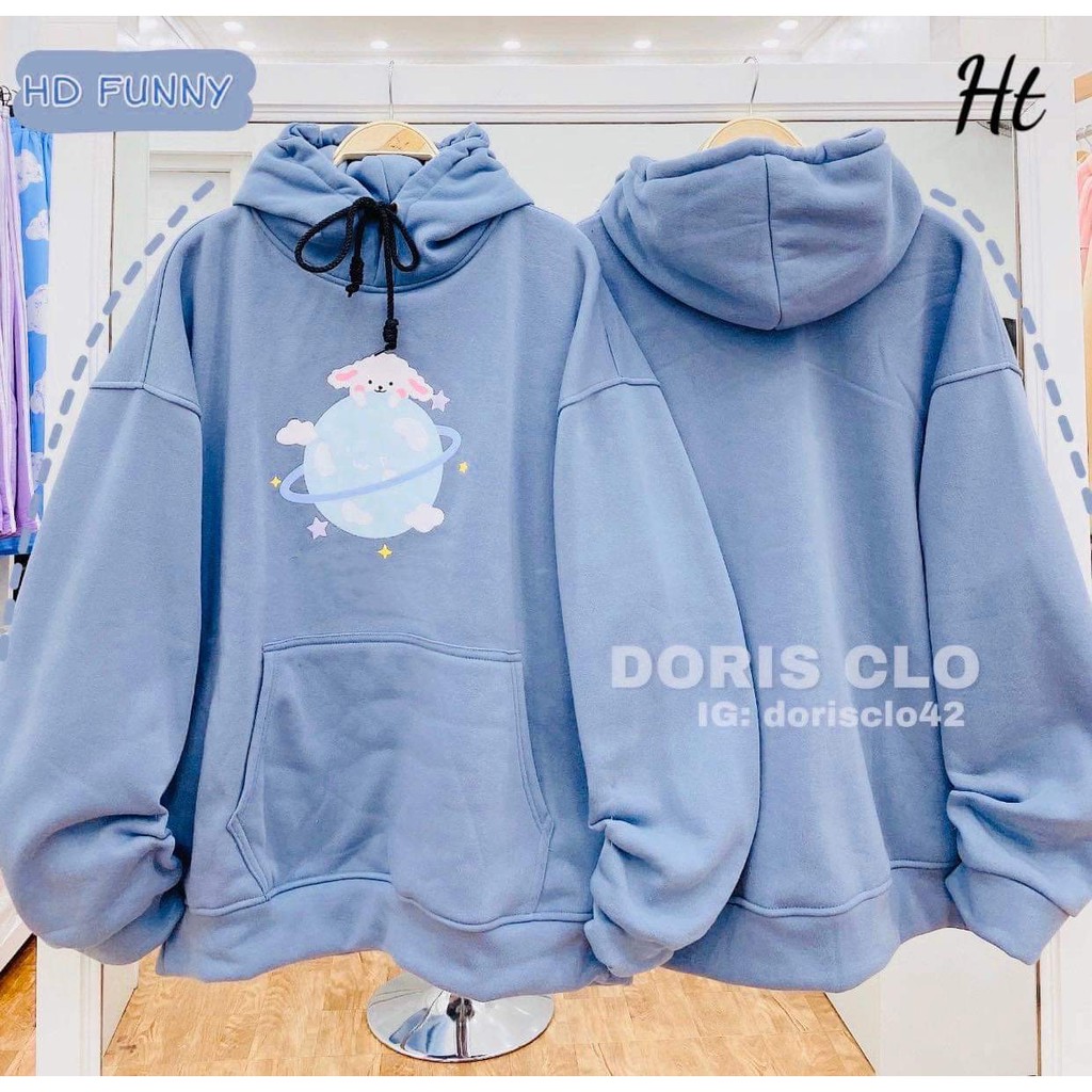 Áo hoodie 5d cừu trái đất HTH1120