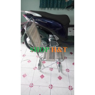 GHẾ XẾP CÀ PHÊ INOX 100% - LƯNG CAO