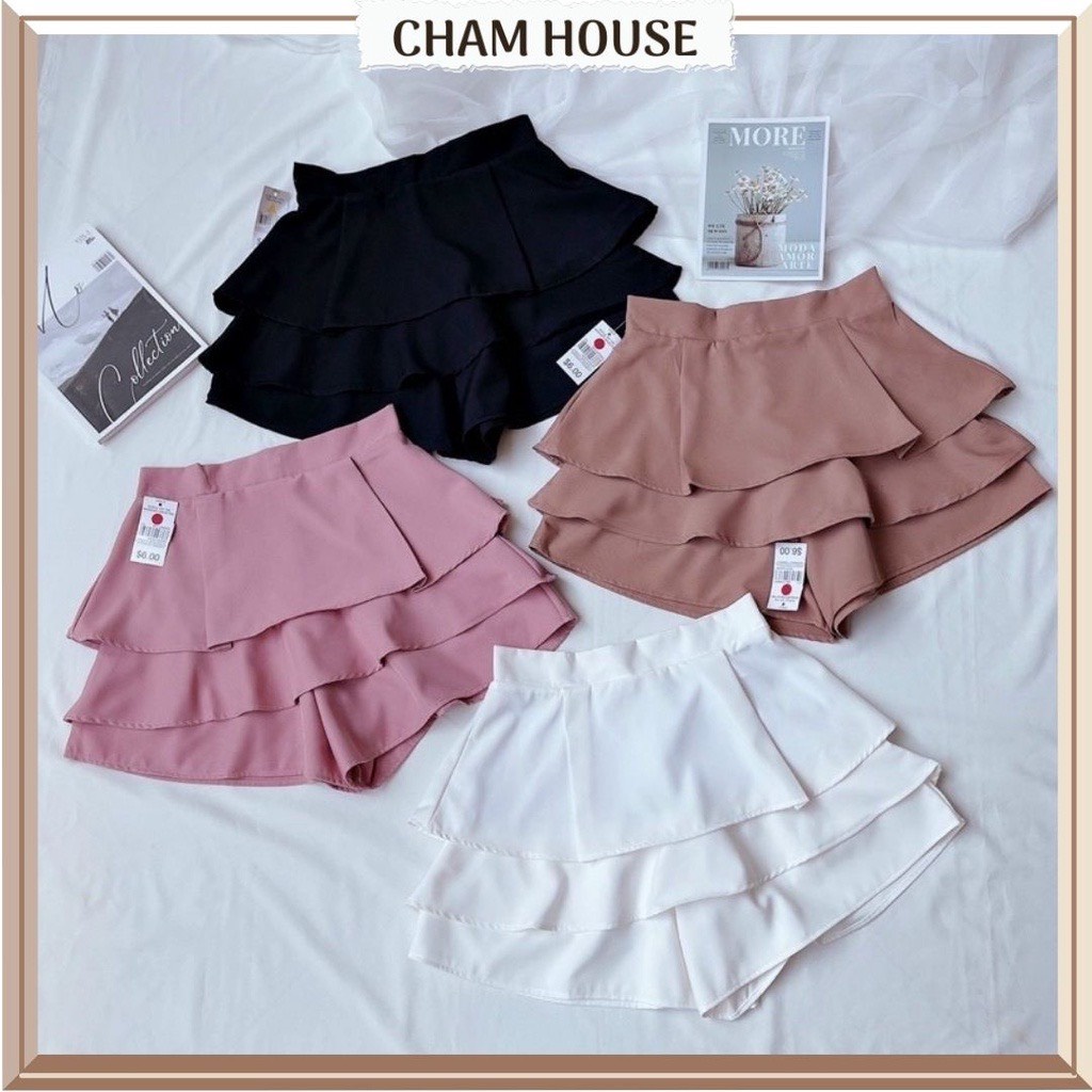 Chân váy 3 tầng dây kéo sau chất tuyết mưa hot đủ size