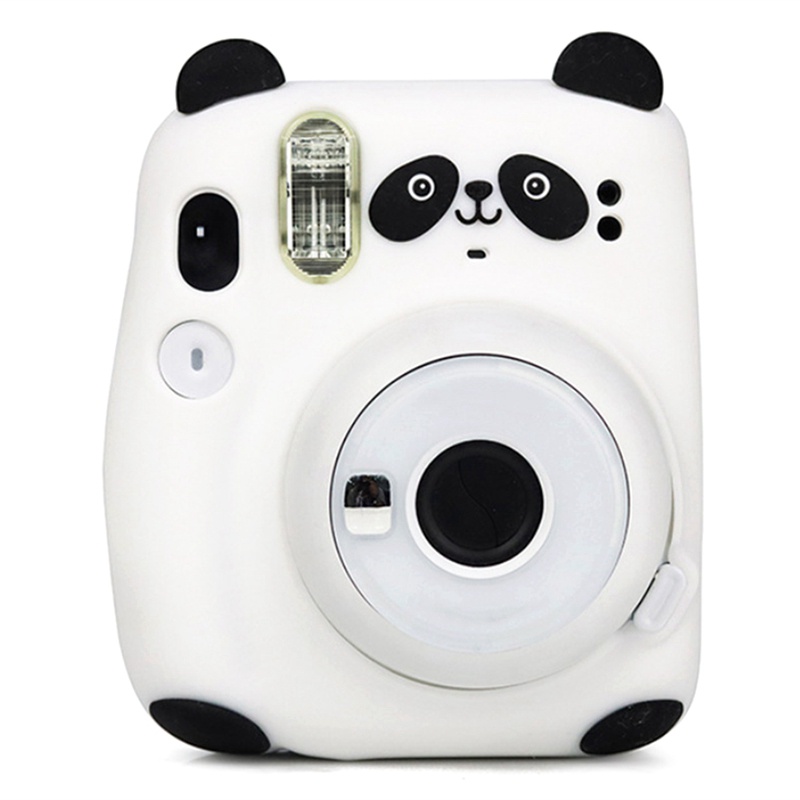 Dễ Thương Túi Đựng Bảo Vệ Camera Instax Mini 11 Bằng Silicon Mềm Hình Gấu Trúc Hoạt Hình Đáng Yêu