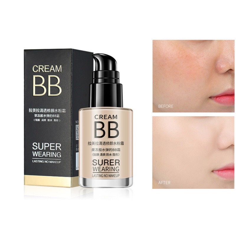 Kem nền BB cream BIOAQUA che khuyết điểm dưỡng ẩm màu tự nhiên mỏng mịn chống nắng không trôi