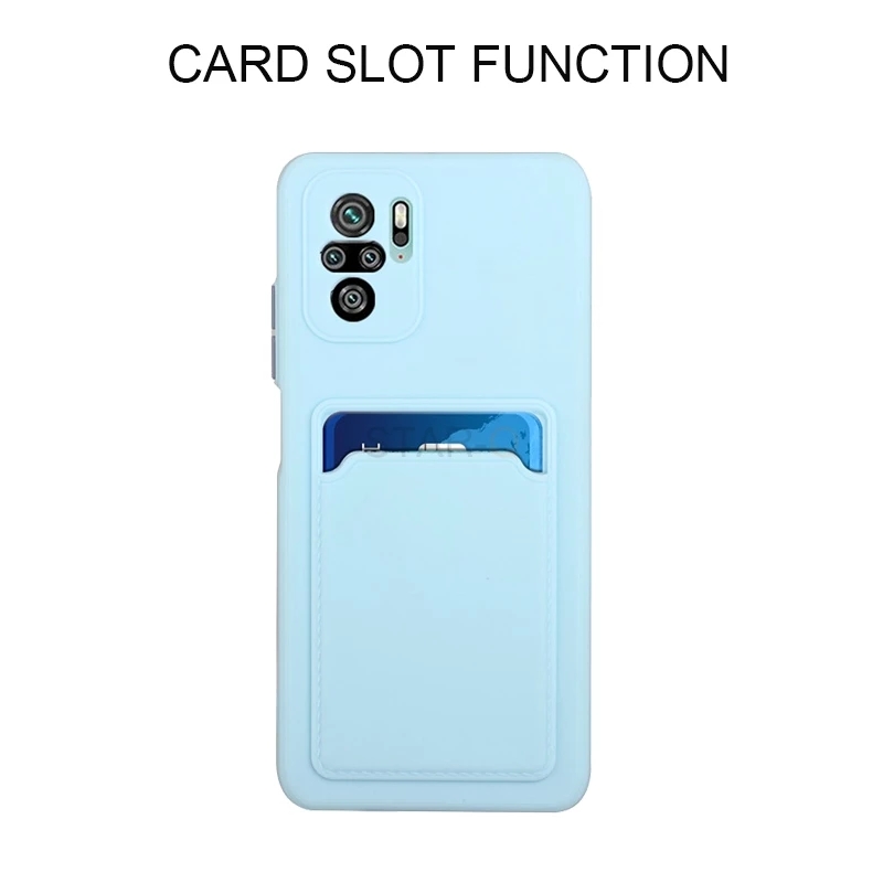 Ốp Lưng Chống Sốc Có Ngăn Đựng Thẻ Dành Cho Xiaomi Redmi Note 10 4g / 10s Note 10 Pro Mi Poco F3