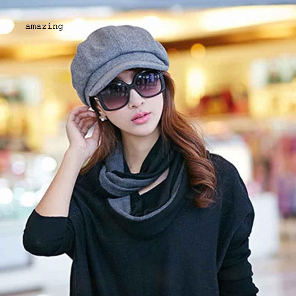 Mũ Beret Màu Sắc Thời Trang Thu Đông Cho Nữ