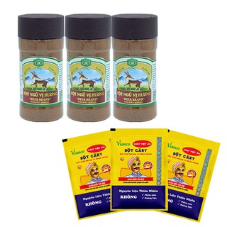 Combo 3 Hũ Gia Vị Chuẩn Ngũ Vị Hương Việt Ấn (50gr/Hũ)  Tặng Kèm 03 gói Bột Cà Ri (10gr/gói)
