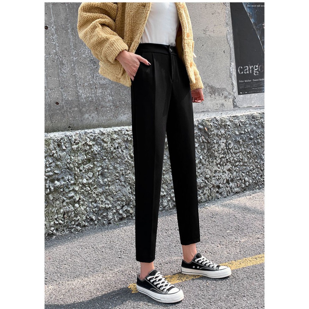 Quần tây baggy bigsize màu đen CRQ024