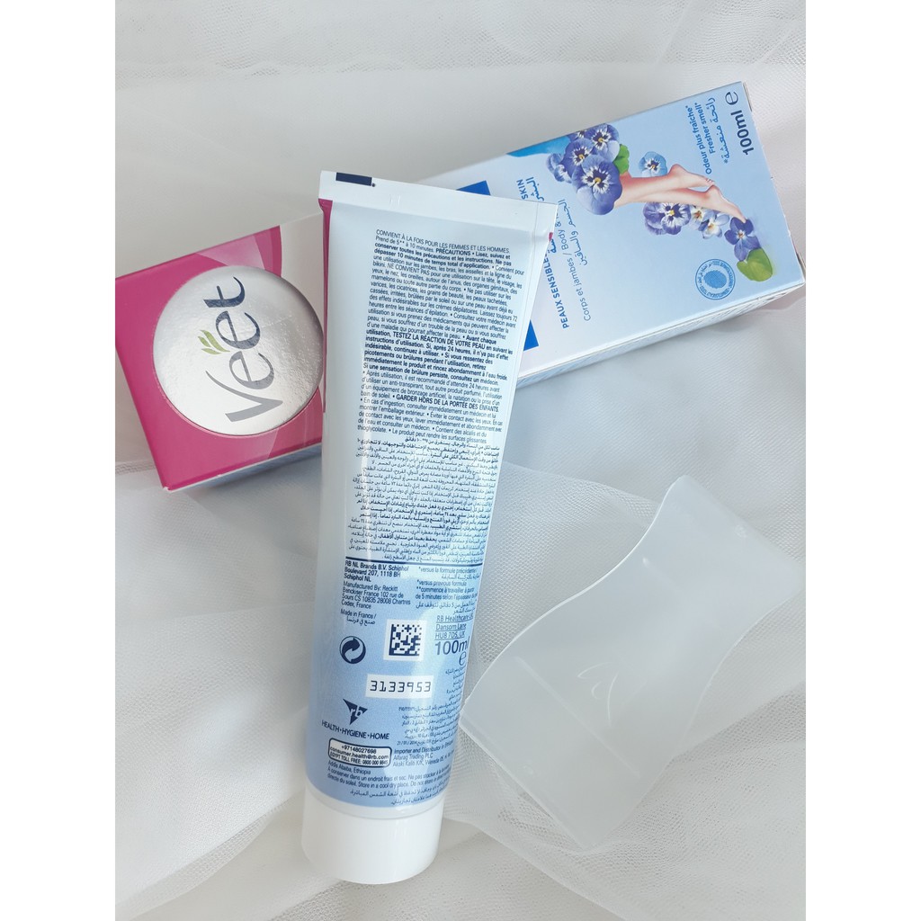 Tẩy lông VEET SILK &amp; FRESH TECHNOLOGY SENSITIVE SKIN 100ml