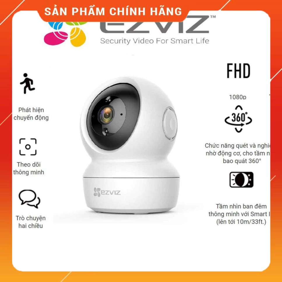 (Chính Hãng) Camera Wifi dòng P/T EZVIZ_C6N 1080P - Hàng chính hãng