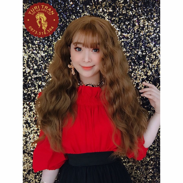 Tóc bộ siêu cấp YuriTran (Sóng xù vàng chanh)