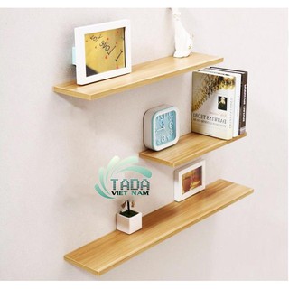 Set 3 kệ treo tường 40-60-80cm  VDTN468 - Gỗ Lõi Xanh Chống Ẩm+Tặng phụ kiện lắp đặt