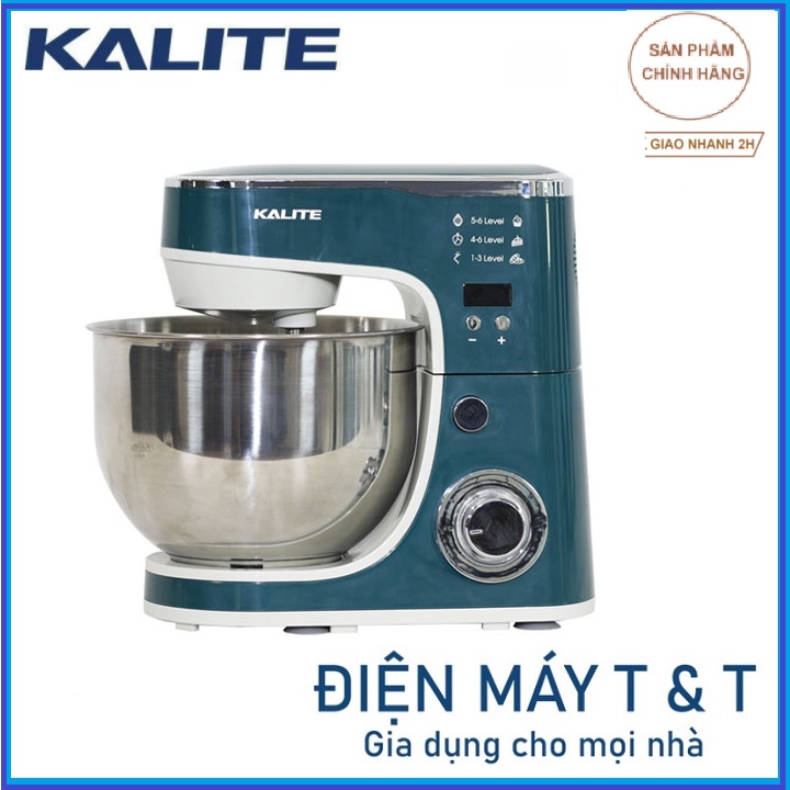 Máy đánh trứng trộn bột nhồi đa năng KALITE KL 960, công suất 1000W, dung tích 5L, hàng chính hãng