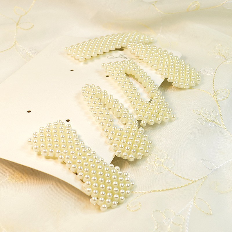 Set 4 cái bấm mái hạt trai nhân tạo dán- set 4 cái 4 kiểu khác nhau